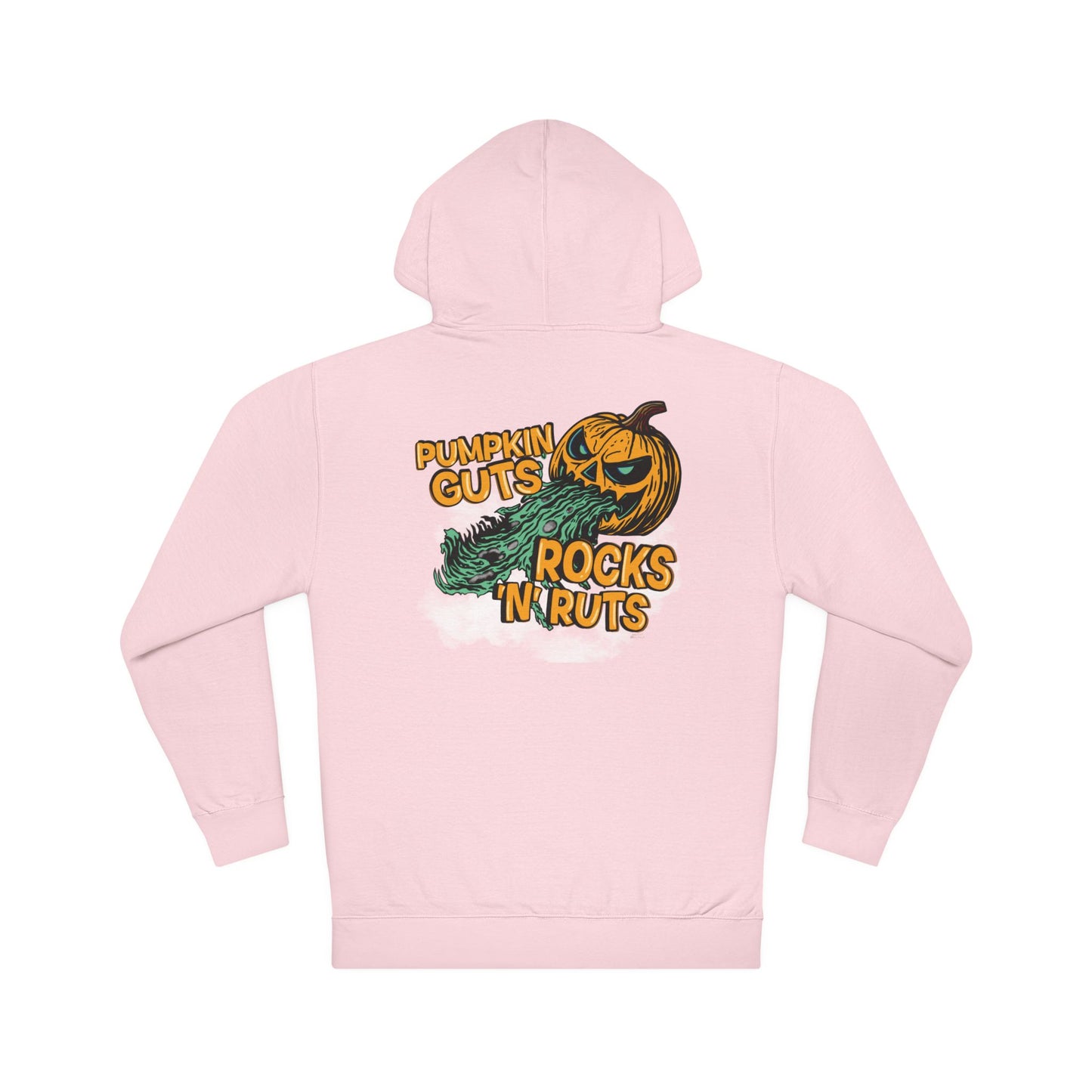 Pumpkin Guts, Rocks n Ruts | Unisex Adult Halloween Motocross Hoodie
