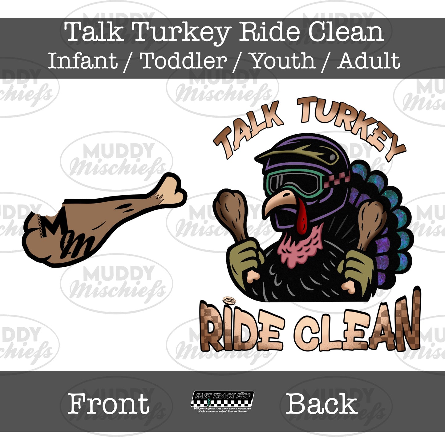 Talk Turkey Ride Clean - Youth/Adult