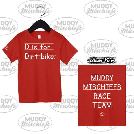 Primary Division “D is for Dirt bike…” | Toddler Motocross Shirt