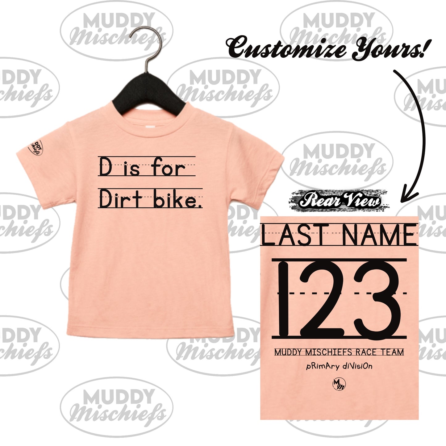 Primary Division “D is for Dirt bike…” | Toddler Motocross Shirt