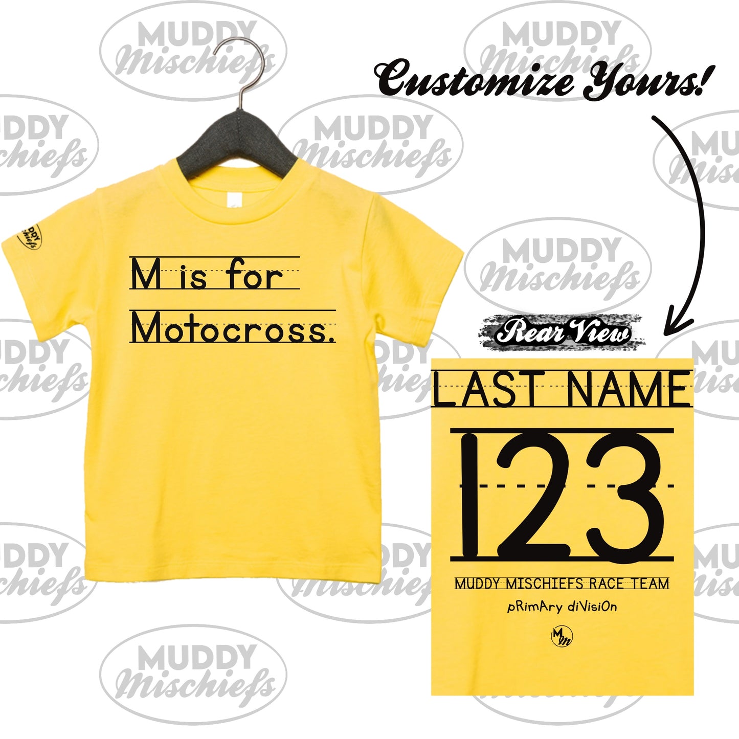 Primary Division “D is for Dirt bike…” | Toddler Motocross Shirt