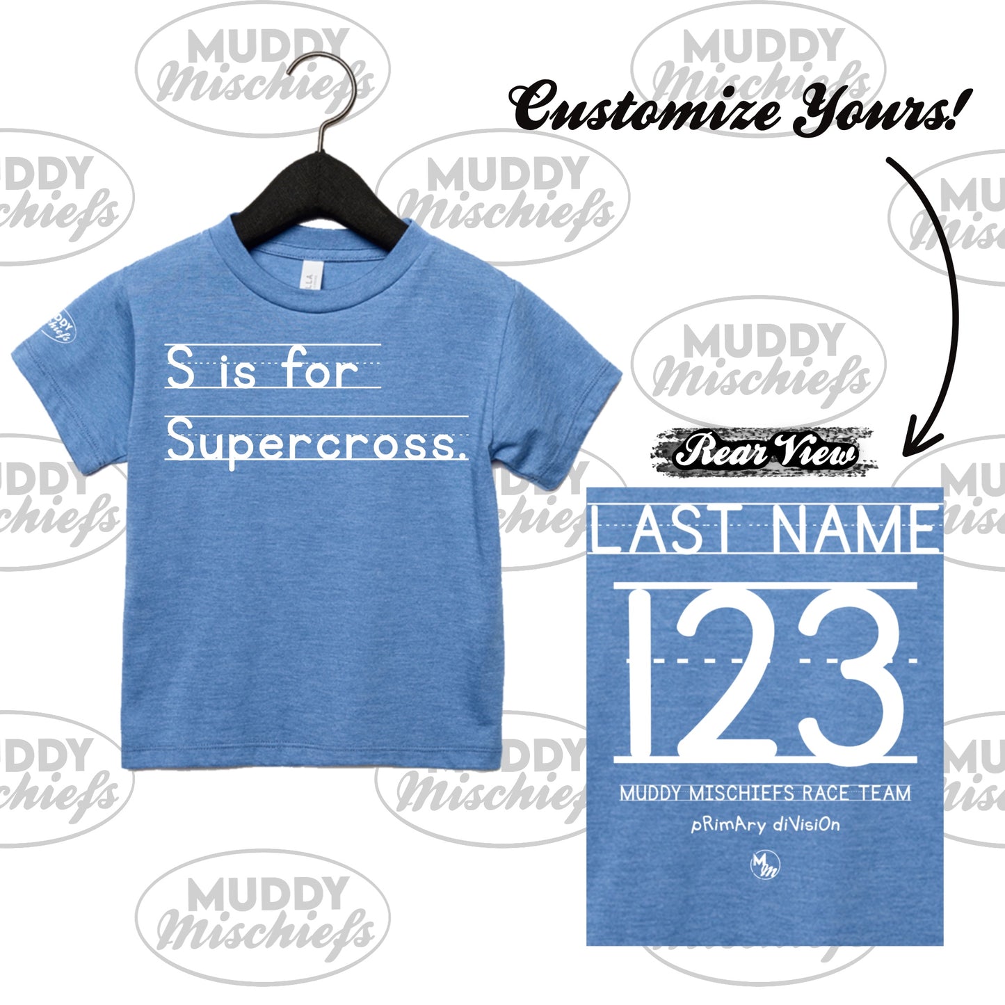 Primary Division “D is for Dirt bike…” | Toddler Motocross Shirt
