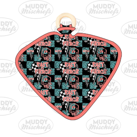 Fast x Fierce Lovey Teether | Motocross-Inspired Lovey Teether