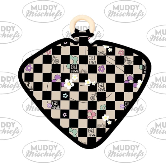 GRL PWR Lovey Teether | Motocross-Inspired Lovey Teether
