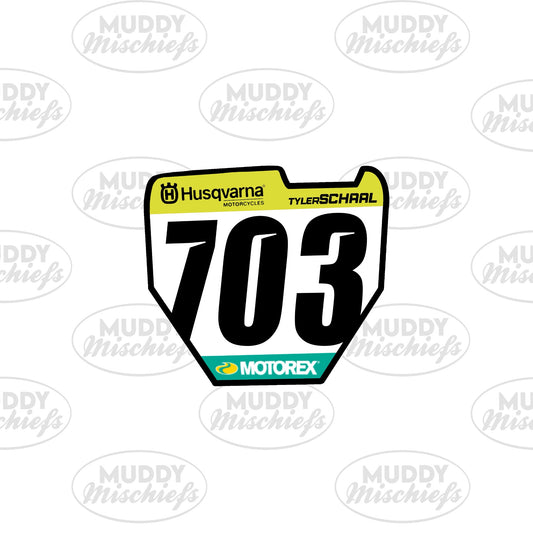 Custom Name Plate Sticker #703 KissCut Vinyl Sticker