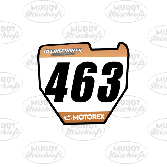 Custom Name Plate Sticker #463 KissCut Vinyl Sticker
