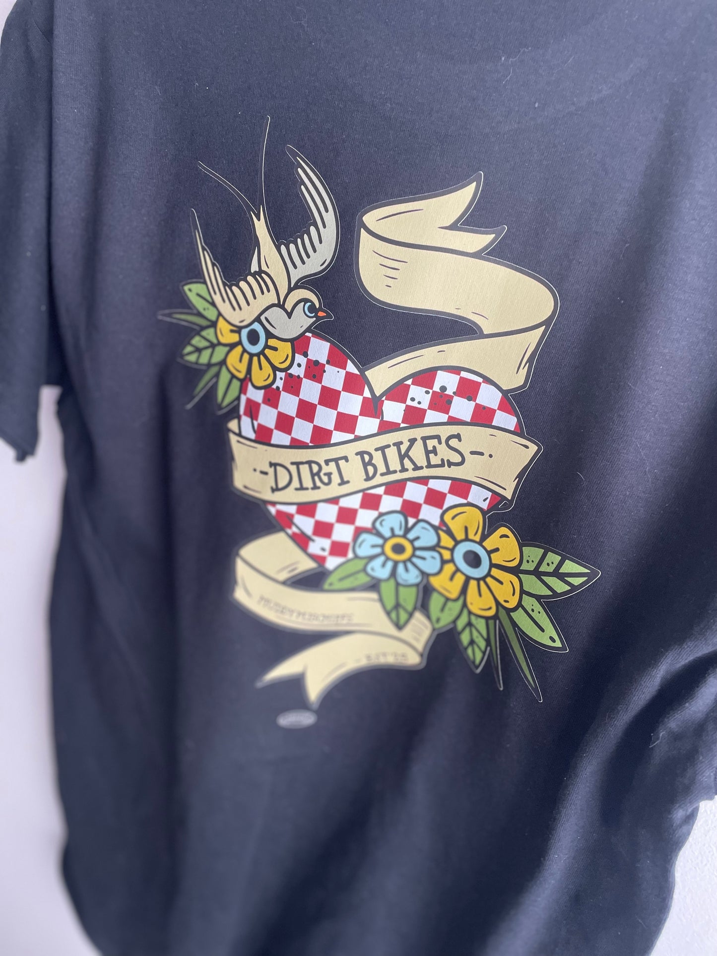 Rev It Up- Traditional Tattoo “Dirt Bike” Shirt  | Infant/Toddler/Youth/Adult