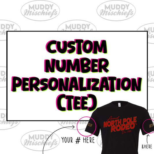 Short Sleeve Number Customization | Sleeve Add-On, Sleeve Personalization