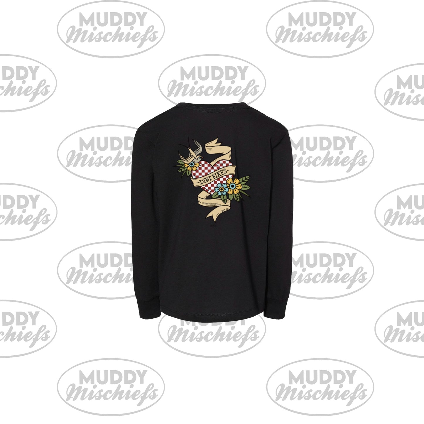 Rev It Up- Traditional Tattoo “Dirt Bike” Shirt  | Infant/Toddler/Youth/Adult