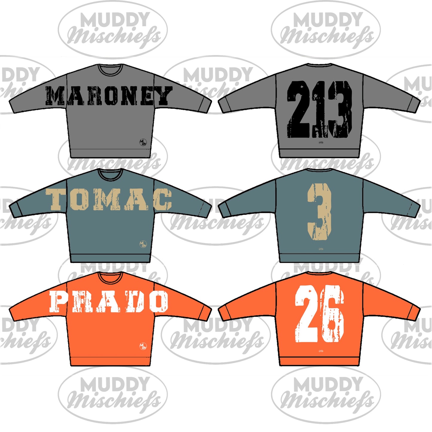 Custom Oversized Fan Crewneck - Youth/Adult Motocross Inspired Crewneck