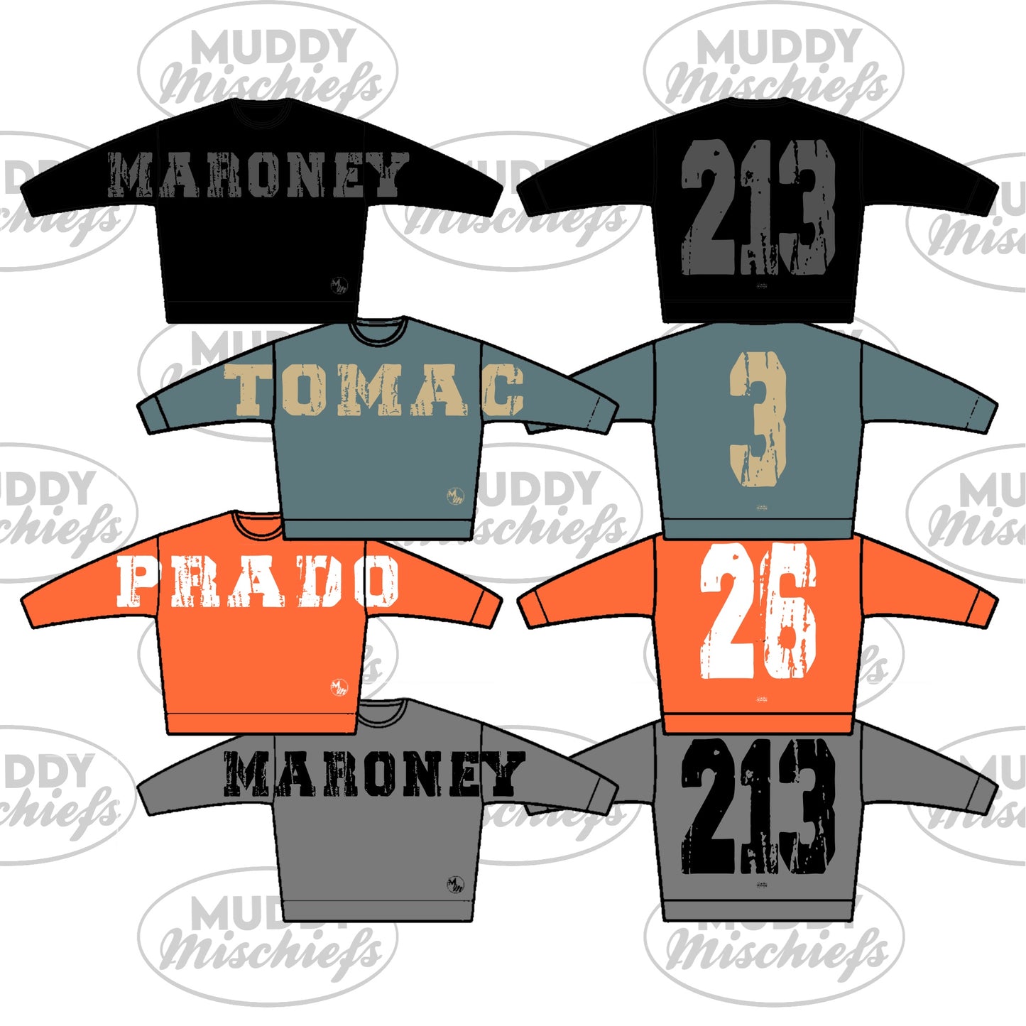 Custom Oversized Fan Crewneck - Youth/Adult Motocross Inspired Crewneck